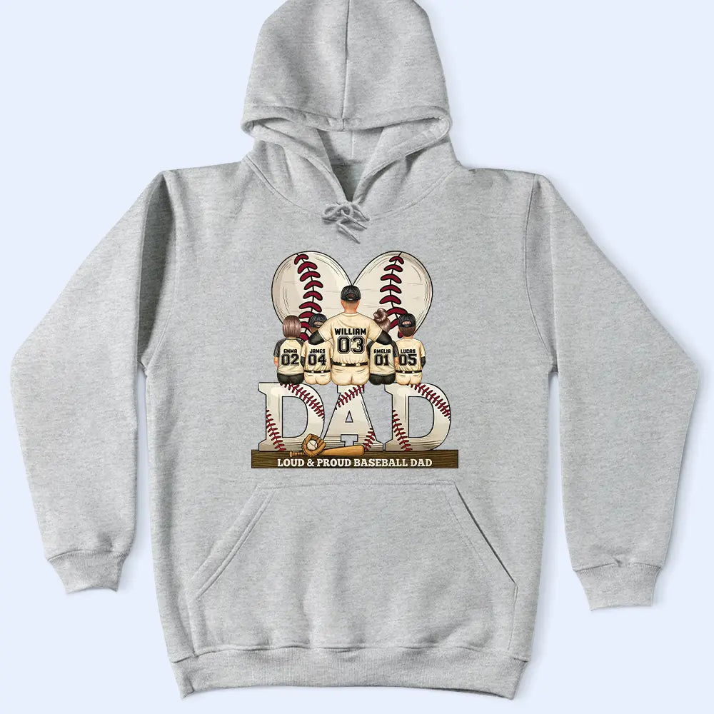 “Best Baseball Dad Ever” - Personalized T-Shirt for Dads, Grandpas & Baseball Lovers T-shirt PopCulturePrints