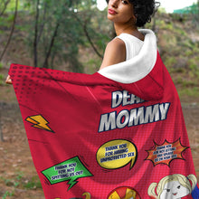 Load image into Gallery viewer, Custom Super Mom Blanket Hoodie - Perfect for Mother&#39;s Day Blanket PopCulturePrints
