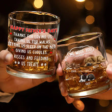 Load image into Gallery viewer, Thanks For Loving Me - Personalized Whiskey Glass for Dog Lovers Whiskey Glass PopCulturePrints
