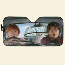 Load image into Gallery viewer, Magical Journey Car Sunshade - Harry and Ron Design
