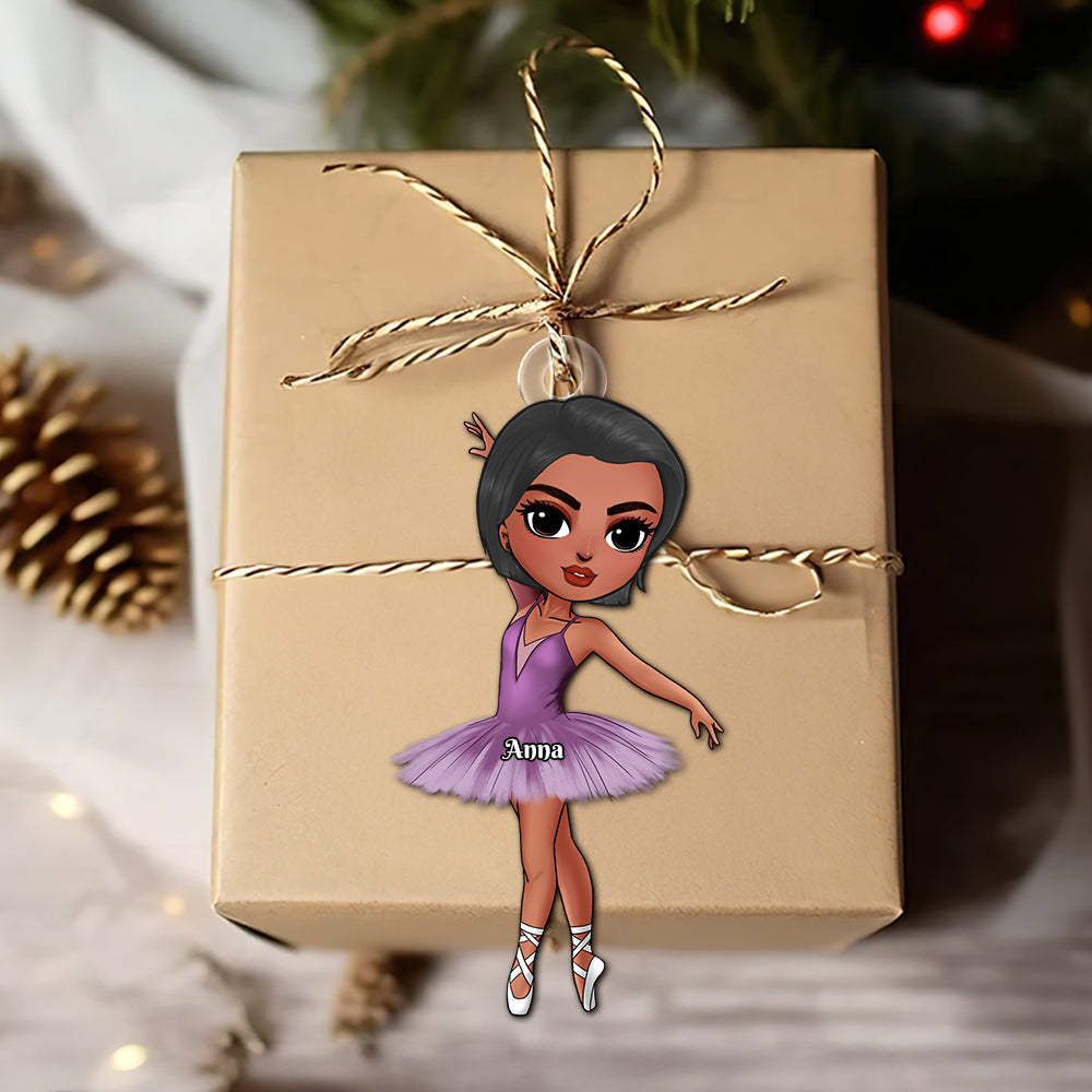 Personalized Ballerina Christmas Ornament – Custom Gift for Ballet Lovers