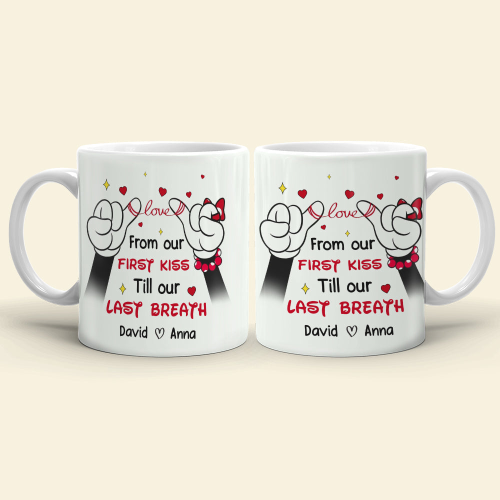 Personalized Couple Mug - Romantic Valentine's Day Gifts with Names Coffee Mug PopCulturePrints