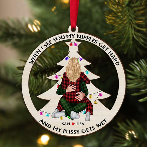 Personalized Christmas Ornament for Couples - Unique Holiday Gift & Valentine's Day Gifts Ornament PopCulturePrints
