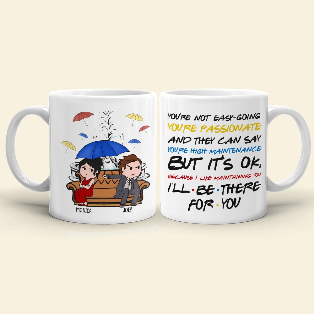 Personalized Cartoon Couple Coffee Mug - Perfect Valentine's Day Gifts for High Maintenance Love Coffee Mug PopCulturePrints