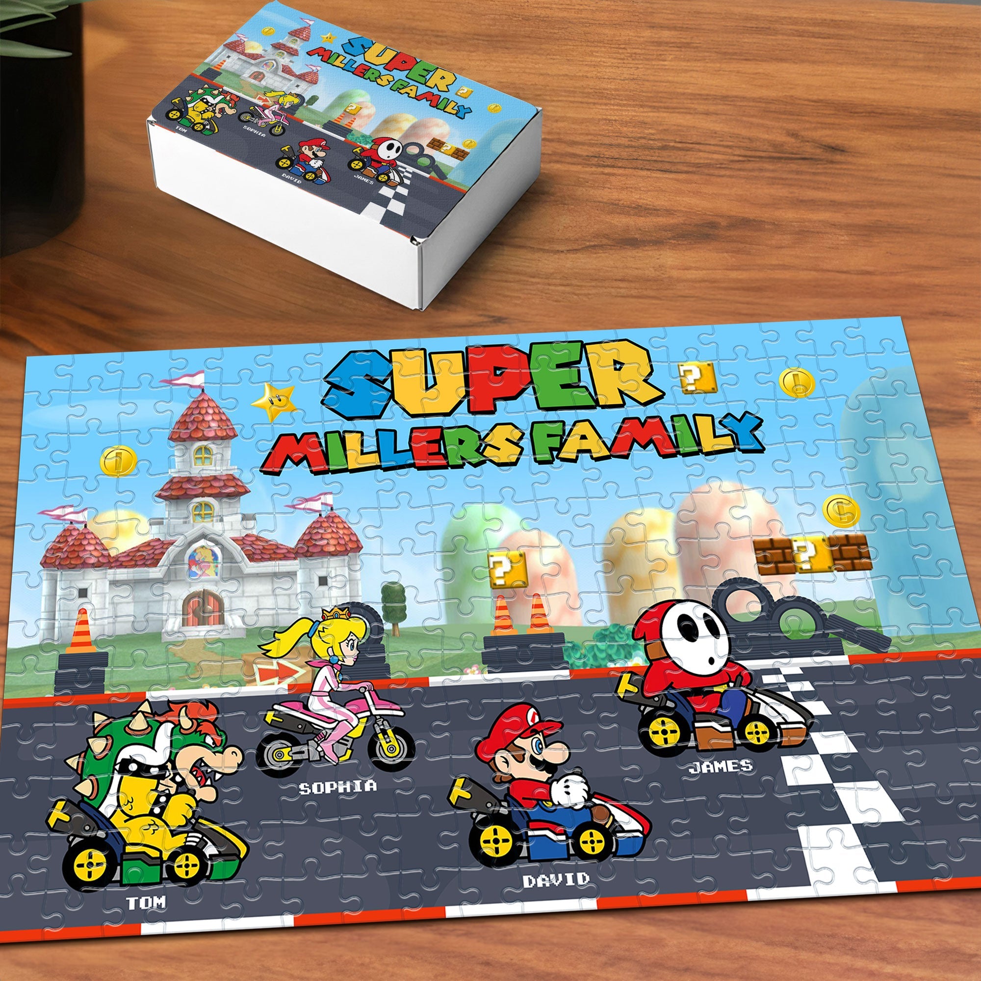 Super Racing Family Personalized Jigsaw Puzzle Wood Sign PopCulturePrints
