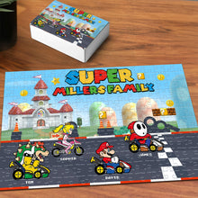 Load image into Gallery viewer, Super Racing Family Personalized Jigsaw Puzzle Wood Sign PopCulturePrints

