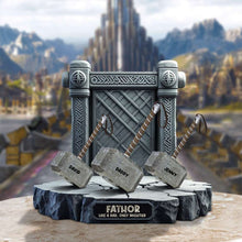 Load image into Gallery viewer, Father Like A Dad Only Mightier - Personalized Acrylic Plaque Gift for Dads Shaped Plaques PopCulturePrints
