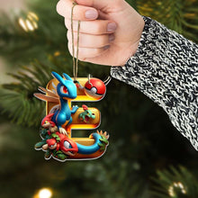 Load image into Gallery viewer, Personalized Gamer Alphabet Christmas Ornament Ornament PopCulturePrints
