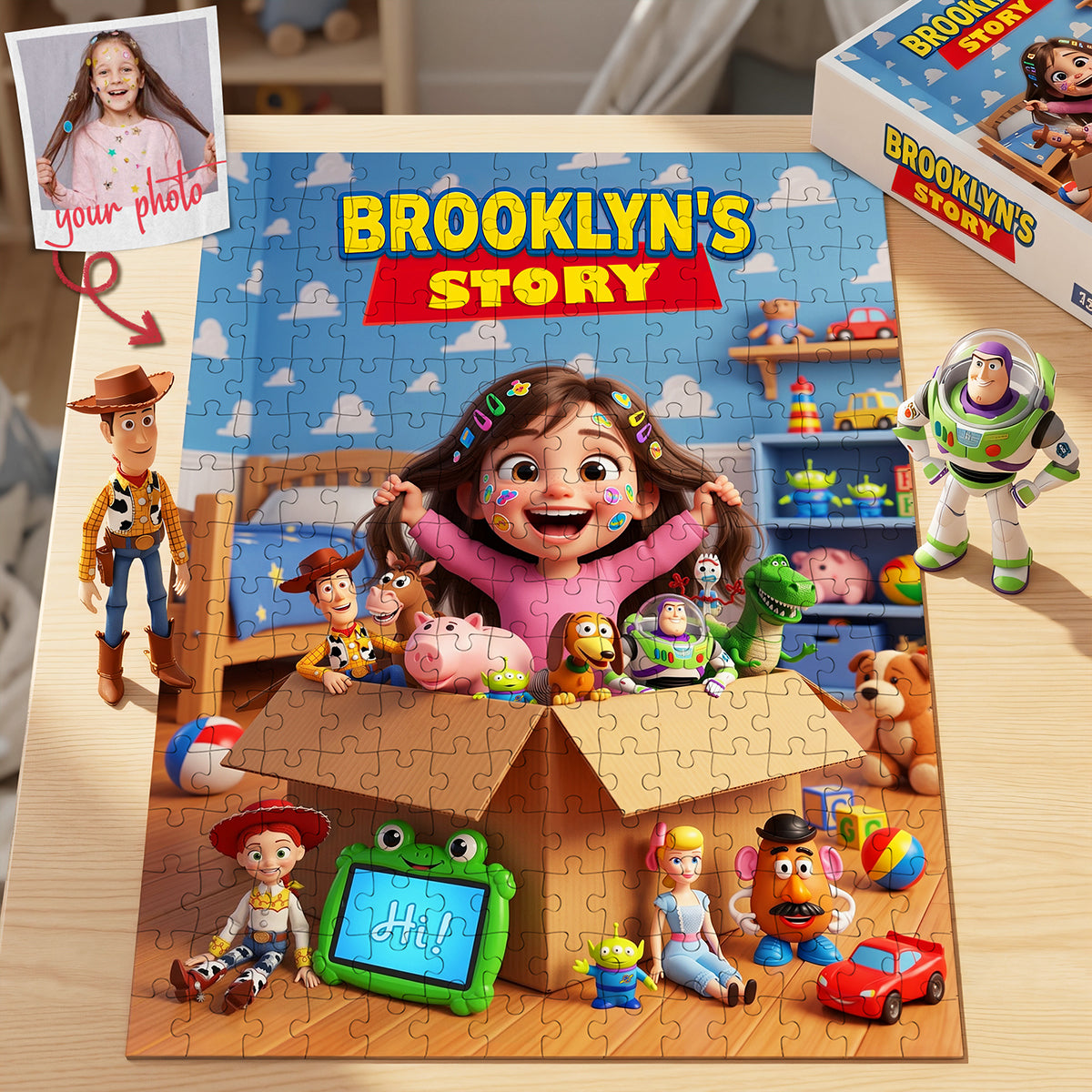 Create Joy with Custom Cartoon Jigsaw Puzzle - Perfect Photo Gift for Kids