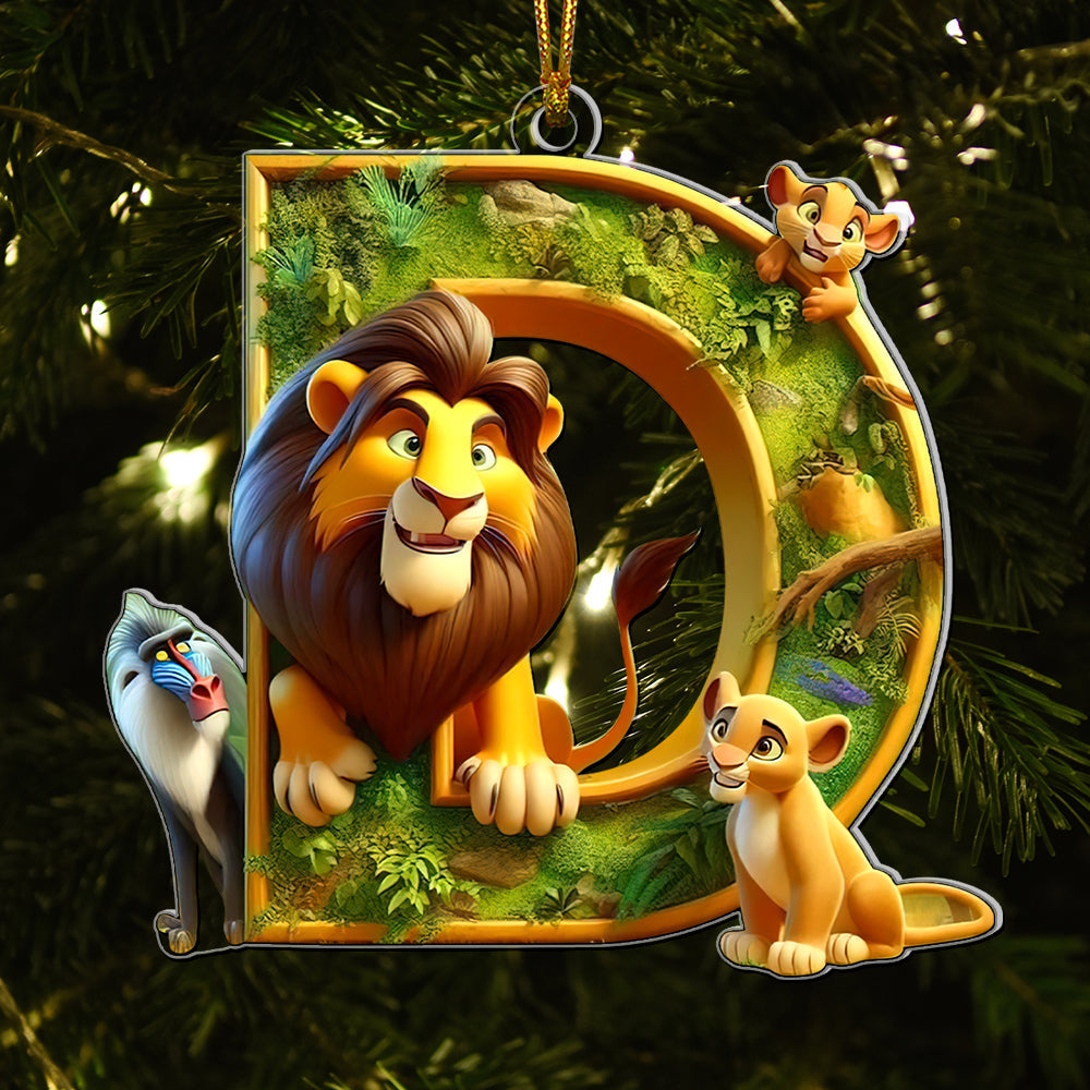 Personalized Movie-Themed Acrylic Christmas Ornaments - Alphabet Collection Ornament PopCulturePrints