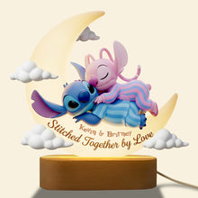 Load image into Gallery viewer, Stitched Together by Love – Personalized LED Light Gifts for Couples Led Night Light PopCulturePrints
