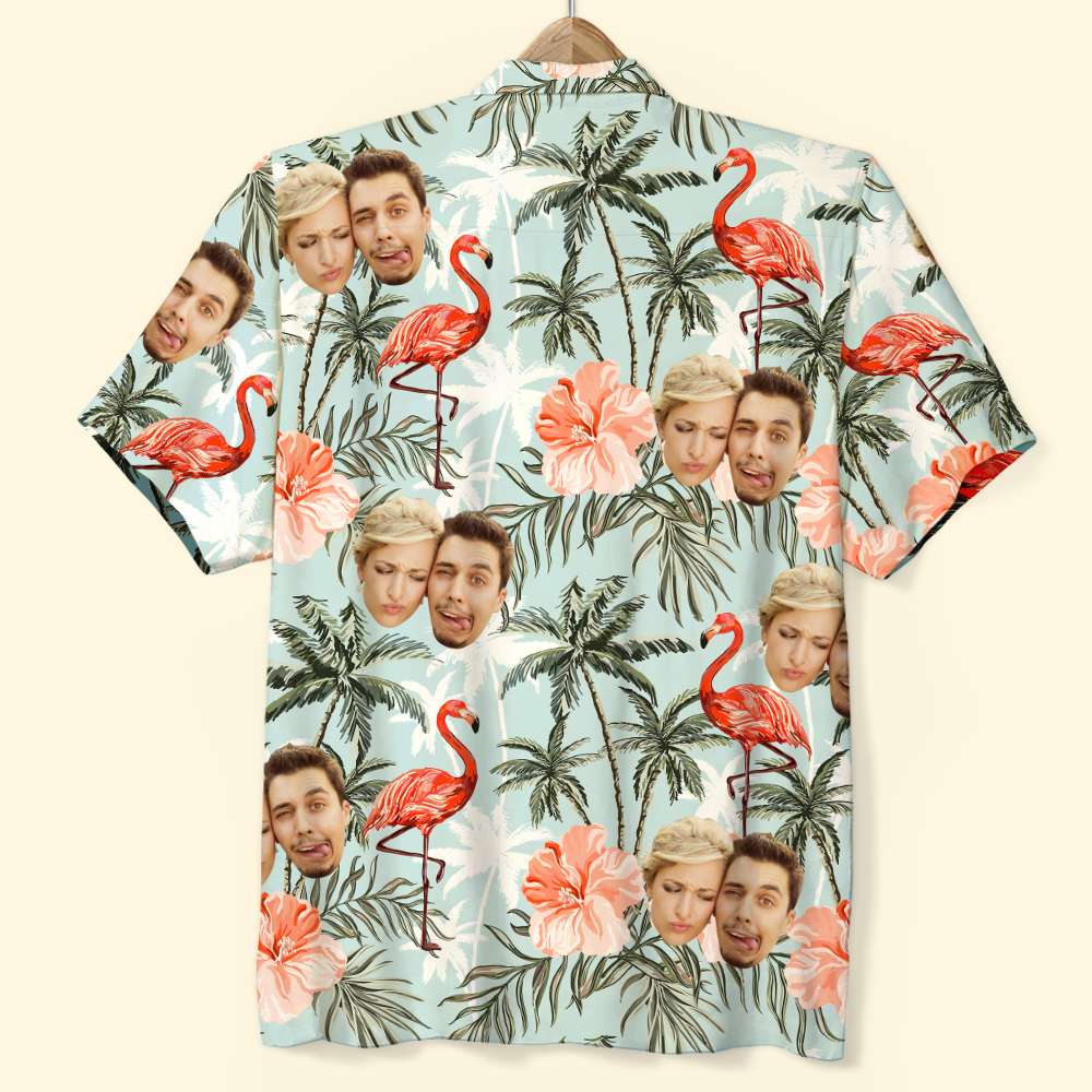 Personalized Hawaiian Shirt with Custom Photo for Couples Hawaiian Shirts PopCulturePrints