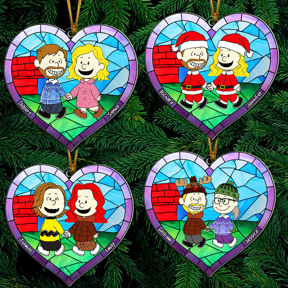 Personalized Christmas Ornament for Couples - Unique Holiday Gift & Valentine's Day Gifts Ornament PopCulturePrints