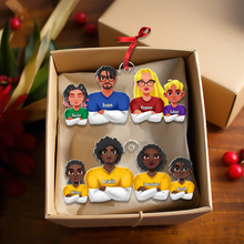 Load image into Gallery viewer, Custom Family Football Fan Acrylic Ornament Ornament PopCulturePrints
