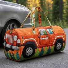 Load image into Gallery viewer, Adventure Awaits: Personalized Off-road Vehicle Quilted Duffle Bag Quilted Duffle Bag PopCulturePrints
