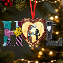 Load image into Gallery viewer, Till Death Do Us Part - Spooky Couple Ornament - Personalized Gift for Couples Ornament PopCulturePrints

