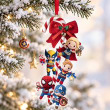 Load image into Gallery viewer, Action Squad Crew - Personalized Acrylic Ornament for Christmas

