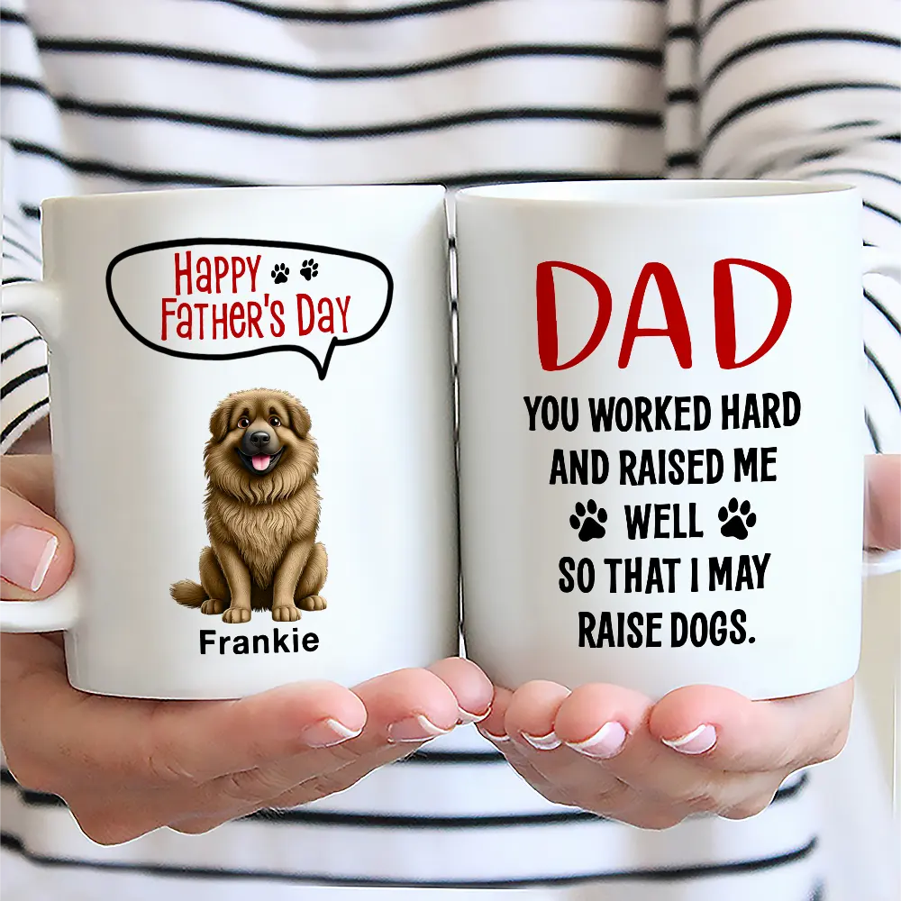 Dad You Worked Hard and Raised Me Well - Personalized Mug Mug PopCulturePrints