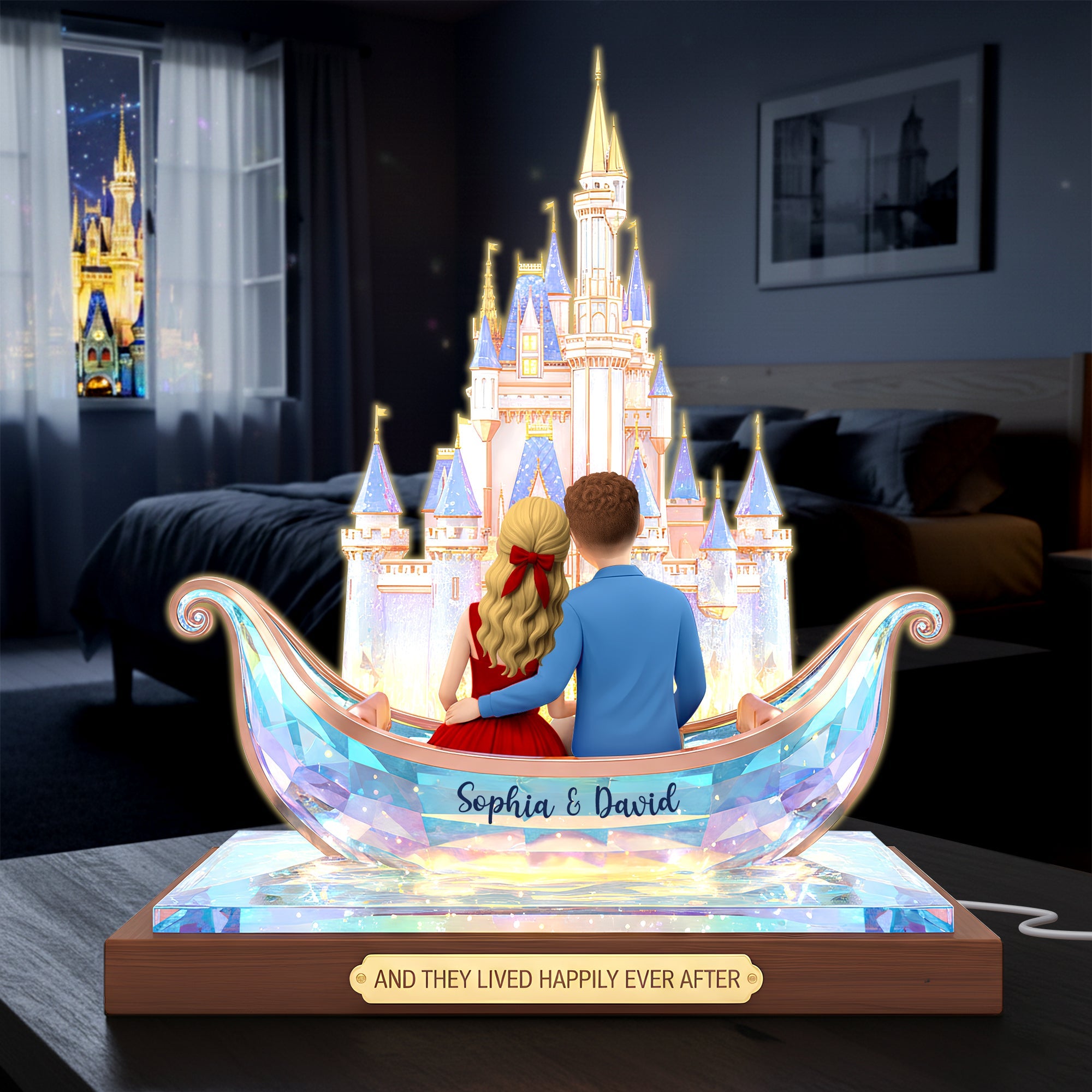 Love Story Light Box: Personalized Gift for Couples Light Box PopCulturePrints