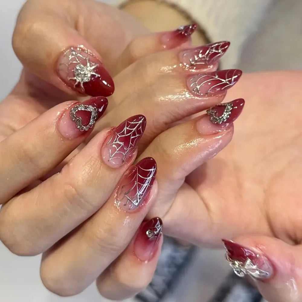 “Spook Your Style!” - Almond Shaped Halloween Press-On Nails - Personalized Gift for Her Press-On Nails PopCulturePrints