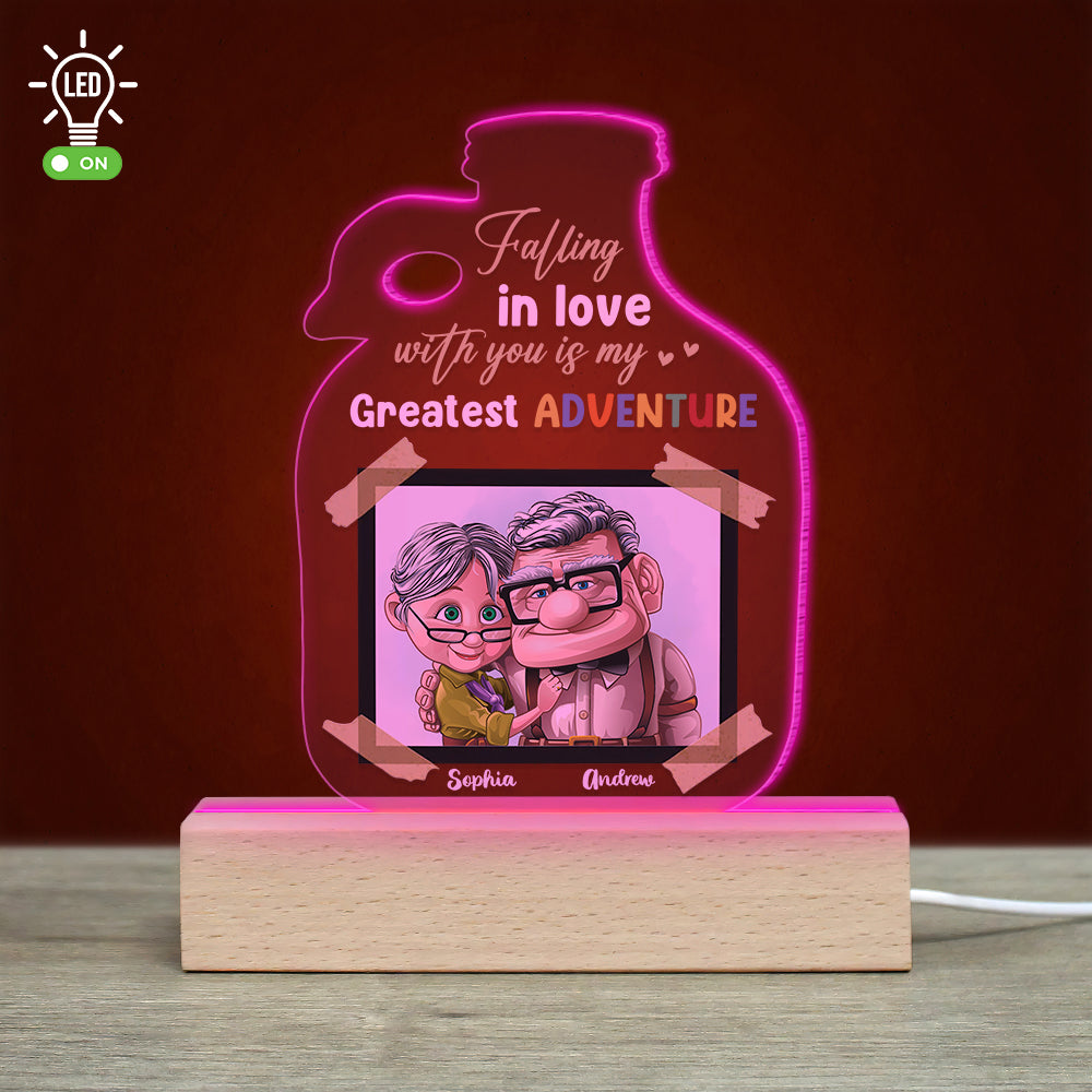 Customizable LED Couple Light - Perfect Valentine's Day Gifts for Anniversaries Led Night Light PopCulturePrints