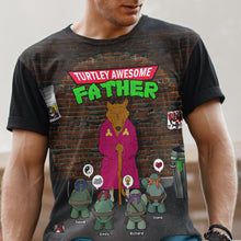 Load image into Gallery viewer, Turtley Awesome Personalized Dad Shirt
