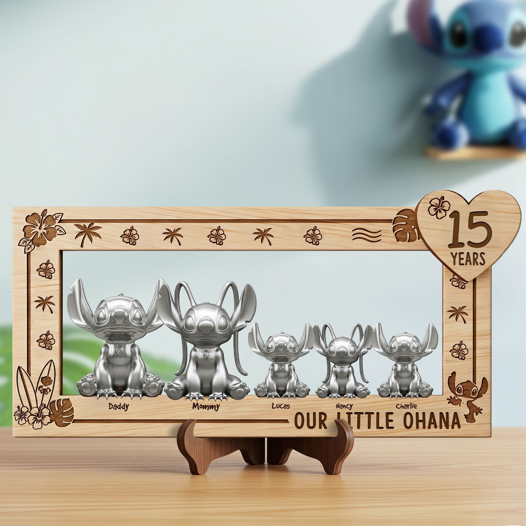 Celebrate Your Family with a Cute Monster Family Wood Sign - Personalized Gift for Loved Ones Wood Sign PopCulturePrints