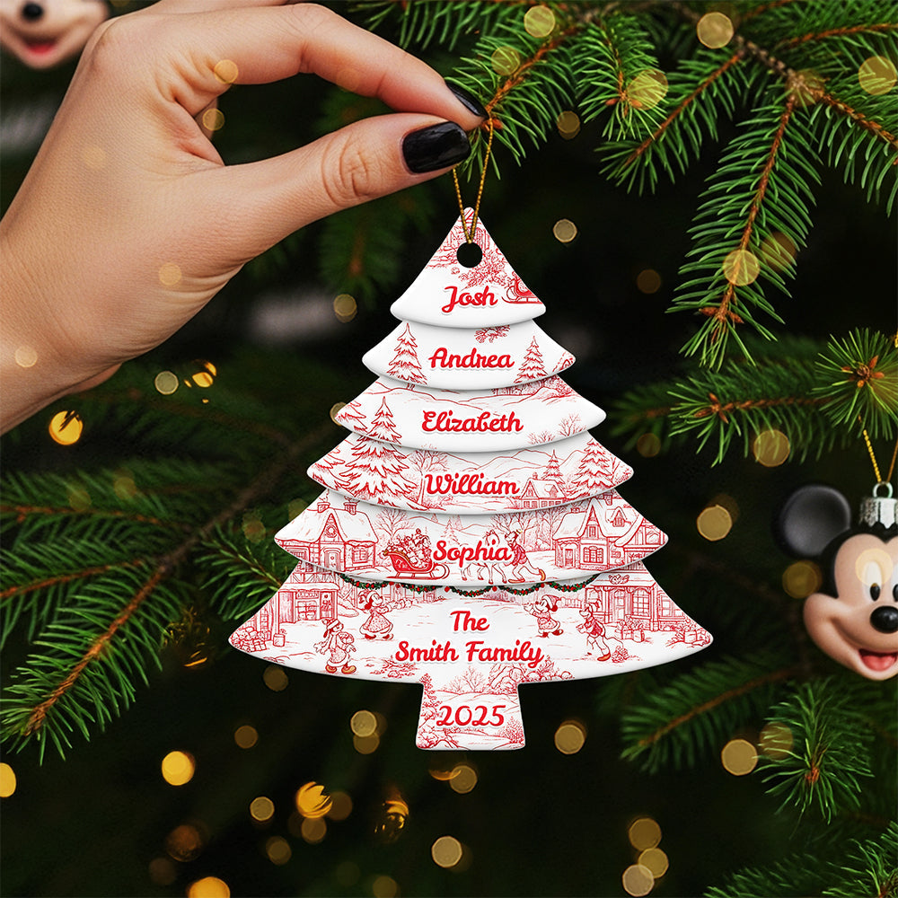 Create Lasting Memories This Christmas - Personalized Family Christmas Tree Ornament Ornament PopCulturePrints