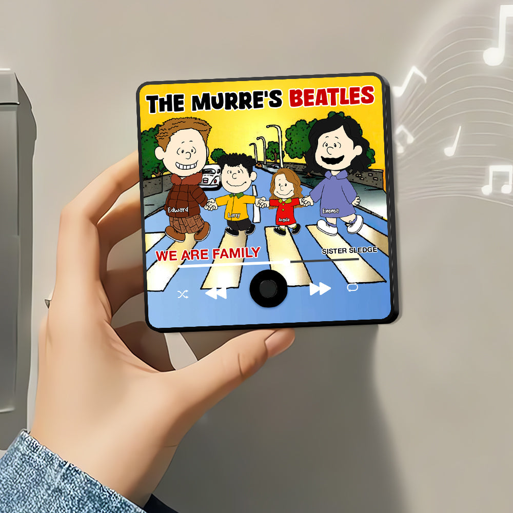 Personalized Family Music Fridge Magnet - We Are Family Design Fridge Magnet PopCulturePrints