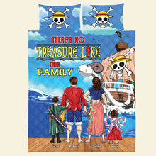 Load image into Gallery viewer, Custom Family Pirate Treasure Bedding Set Blanket PopCulturePrints
