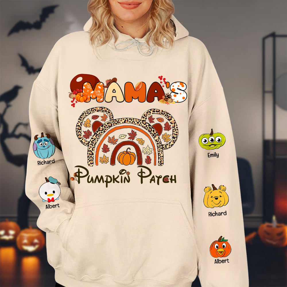 Personalized Mama's Halloween Pumpkin Patch Hoodie