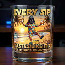 Load image into Gallery viewer, “Every Sip Tastes Like It’s Not My Problem Anymore” - Personalized Retirement Glass - Unique Gifts for Retirees, Friends, Family Glass PopCulturePrints
