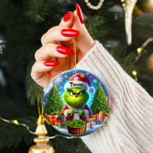 Load image into Gallery viewer, Personalized 420 Christmas Ornament for Weed Enthusiasts Ornament PopCulturePrints
