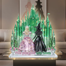 Load image into Gallery viewer, "Pink Goes Good with Green" - Fantasy Castle Light Box Personalized Gift Light Box PopCulturePrints
