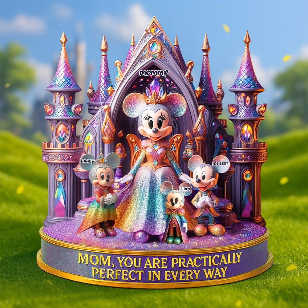 "Mom, You Are Practically Perfect In Every Way" - Personalized Acrylic Plaque Gift for Mom, Grandma, and Special Loved Ones Shaped Plaques PopCulturePrints