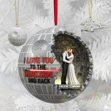 Load image into Gallery viewer, I Love You to the Darkside and Back - Personalized Christmas Acrylic Ornament for Couples Ornament PopCulturePrints
