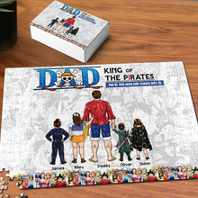 Load image into Gallery viewer, You&#39;re Our Hero - Personalized Jigsaw Puzzle for Dad - King of The Pirates Design Jigsaw Puzzles PopCulturePrints
