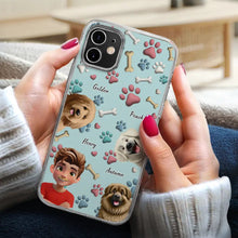 Load image into Gallery viewer, “Celebrate Your Furry Friend!” - Personalized 3D Effect Clear Phone Case - Gift for Dog Moms, Dog Dads, Grandparents Clear Phone Case PopCulturePrints

