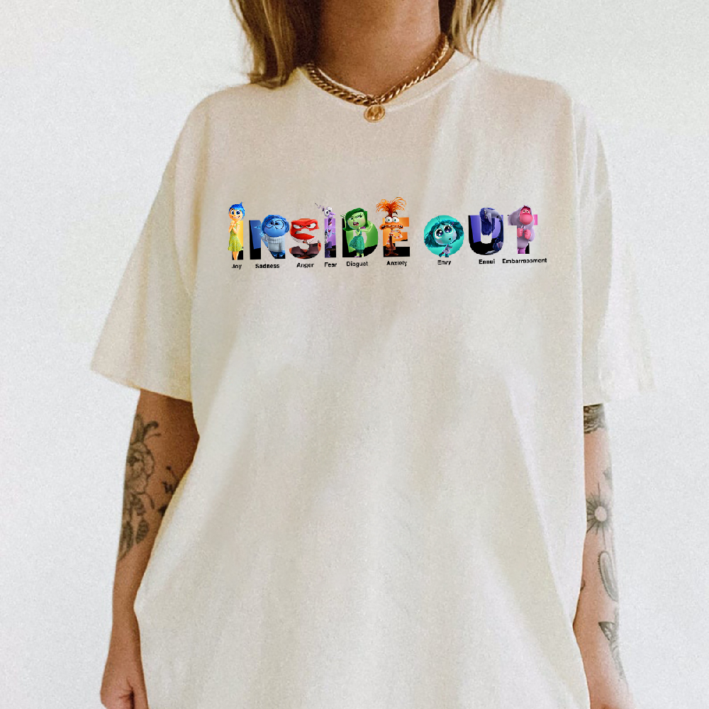 Inside Out Emojis Characters Unisex T-Shirt for Movie Fans