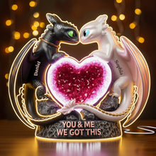 Load image into Gallery viewer, Love Unleashed: Heartflow Together Acrylic Light Box - Personalized Gift for Couples Light Box PopCulturePrints
