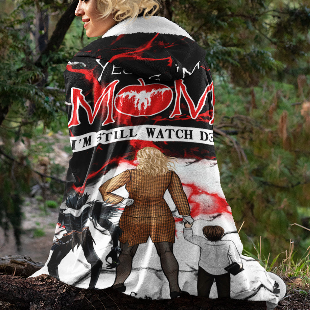 Personalized Wearable Blanket for Moms - Anime Inspired Design Blanket PopCulturePrints