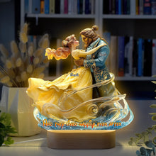 Load image into Gallery viewer, And They Lived Happily Ever After - Cartoon Couple LED Light | Personalized Gift for Couples Led Night Light PopCulturePrints
