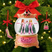 Load image into Gallery viewer, Bestie Forever Ornament - Personalized Gift for Besties Ornament PopCulturePrints

