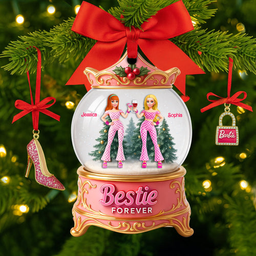 Bestie Forever Ornament - Personalized Gift for Besties Ornament PopCulturePrints