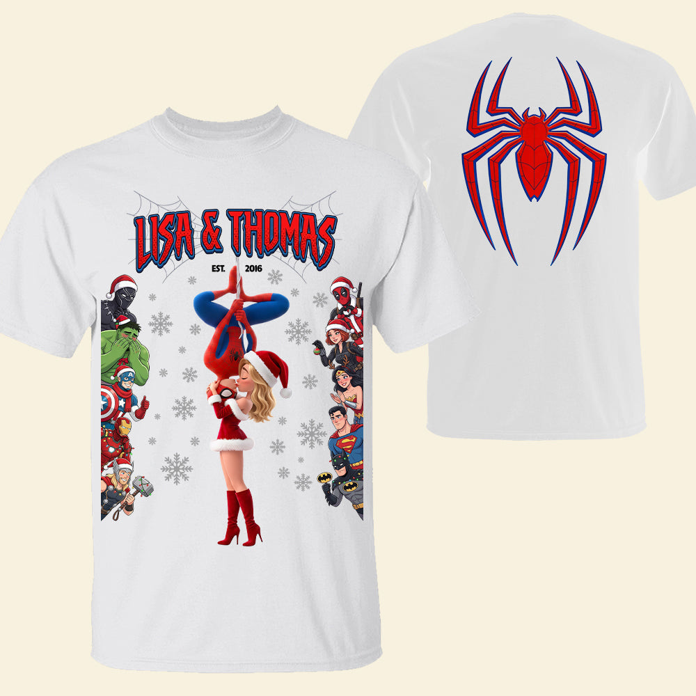 “Celebrate Your Love in Style” - Heroic Romance Holiday Shirt - Personalized Gift for Couples