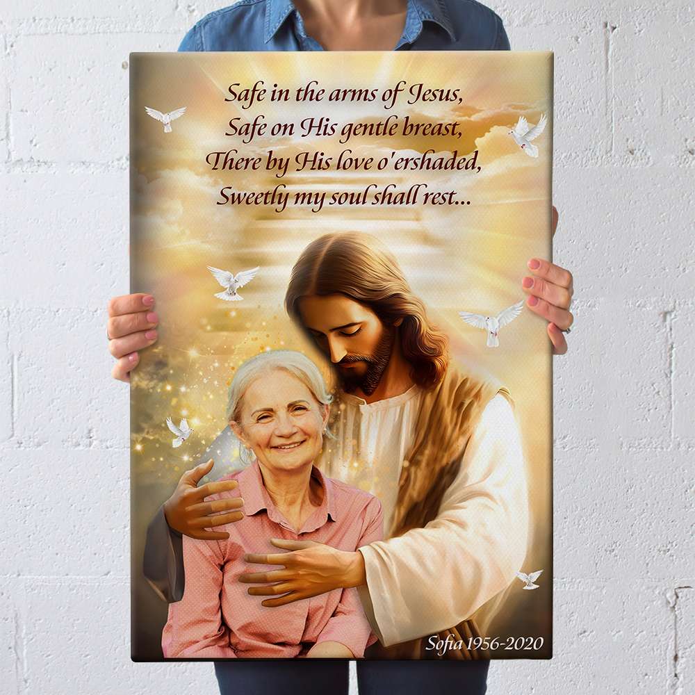 Personalized Jesus Canvas Print - Custom Photo Gift Poster & Canvas PopCulturePrints