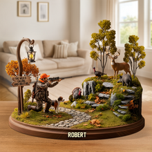 Load image into Gallery viewer, The Wild Is Calling - Personalized Hunting Acrylic Plaque for Passionate Hunters Shaped Plaques PopCulturePrints
