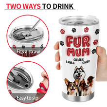 Load image into Gallery viewer, “For the Love of Dogs” - Personalized Tumbler for Dog Moms Tumbler PopCulturePrints
