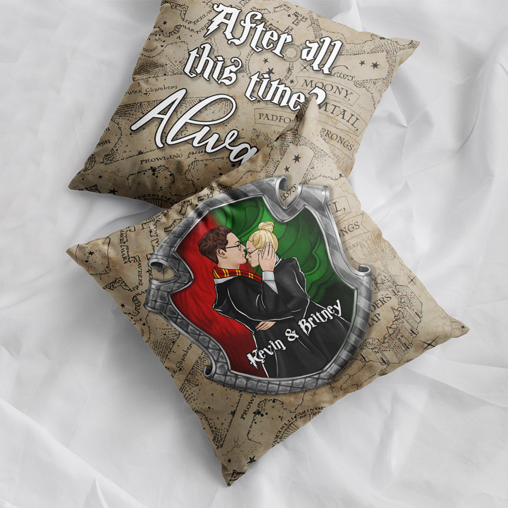 Personalized Magical Couple Pillow Gift - Unique Design for Valentine's Day Gifts Pillow PopCulturePrints