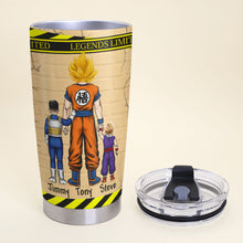 Load image into Gallery viewer, Best Super Saiyan Dad Personalized Tumbler Cup - Perfect Gift For Dad
